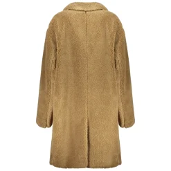 Cappotto in eco-pelliccia con rever