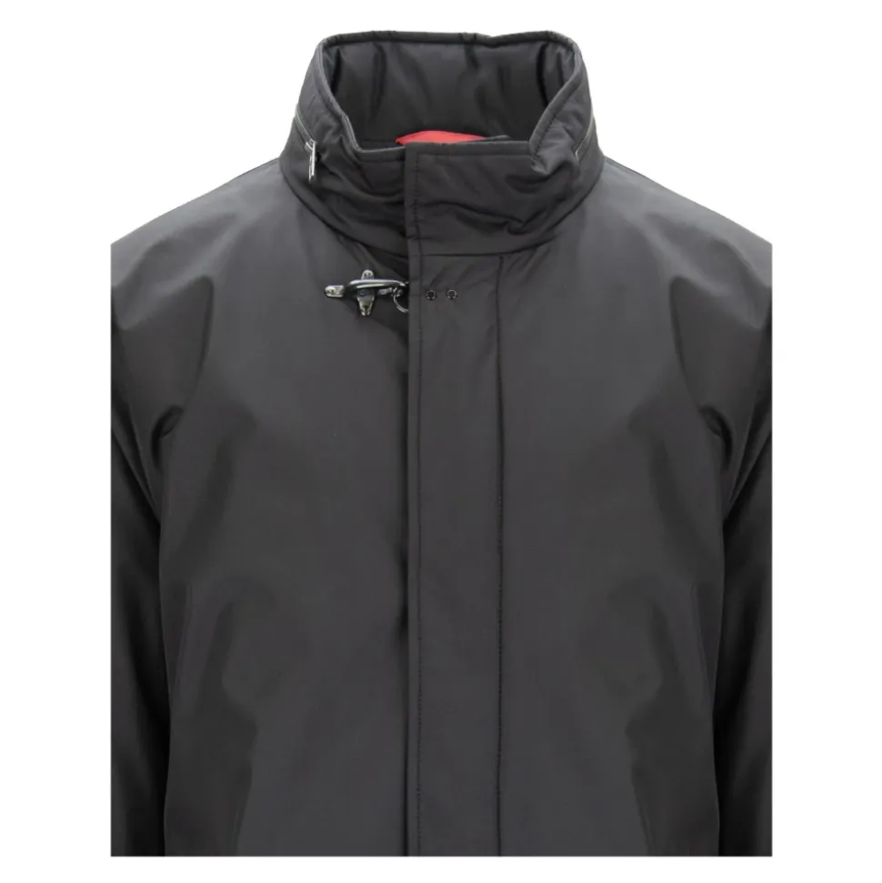 Cappotto Uomo Zip con Bottone automatico e Gancio