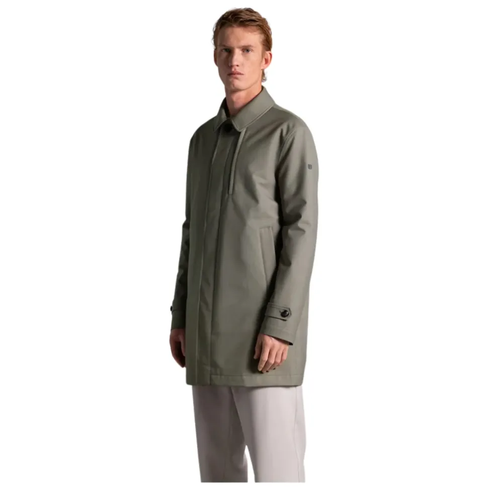 Cappotto verde in lana 3 strati