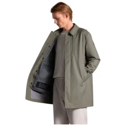 Cappotto verde in lana 3 strati