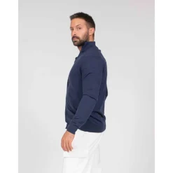 Cardigan a collo alto