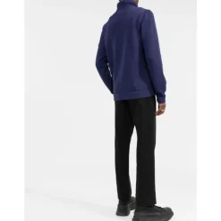 Cardigan Blu in Cotone Elasticizzato