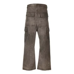 CARGO TROUSERS IN COTTON MOLESKIN GARMEN DYED DUST