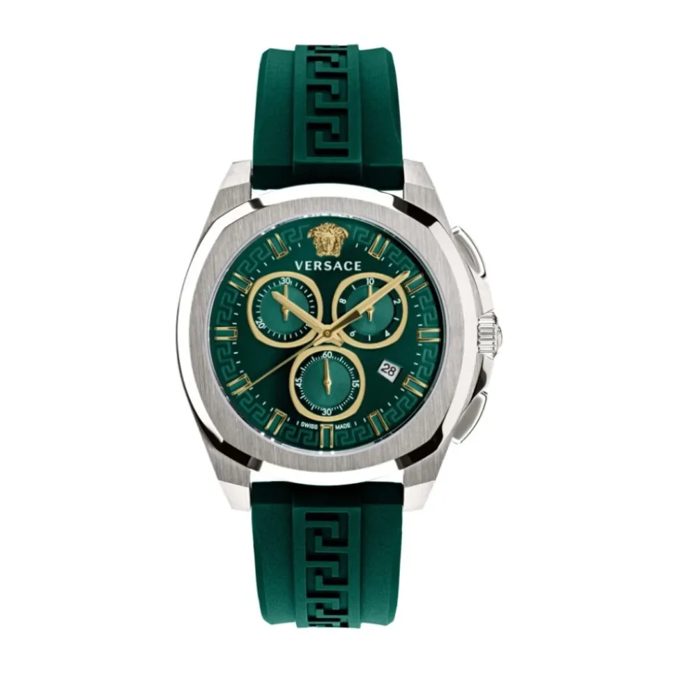 Chrono Geo Cronografo Orologio Verde Oro