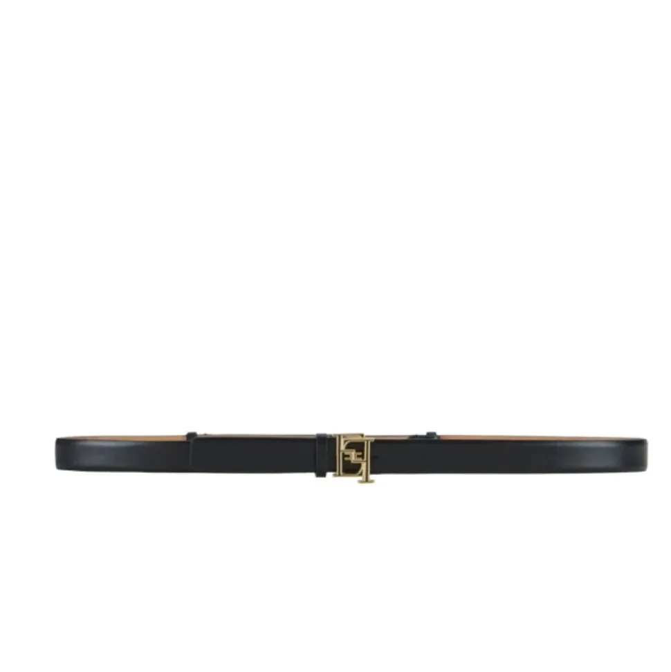 Cintura in Pelle con Fibbia Logo