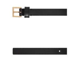 Cintura in pelle con logo