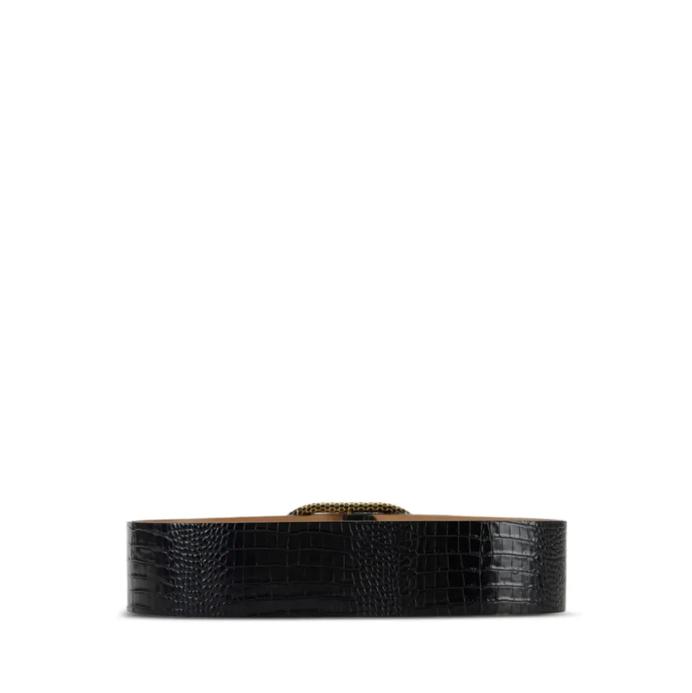 Cintura in Pelle di Lusso Nero