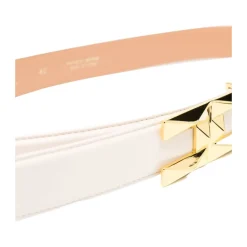 Cintura Sottile Con Logo Oro