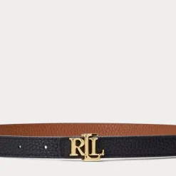 CINTURA SOTTILE REVERSIBILE IN PELLE - MARRONE/NERO