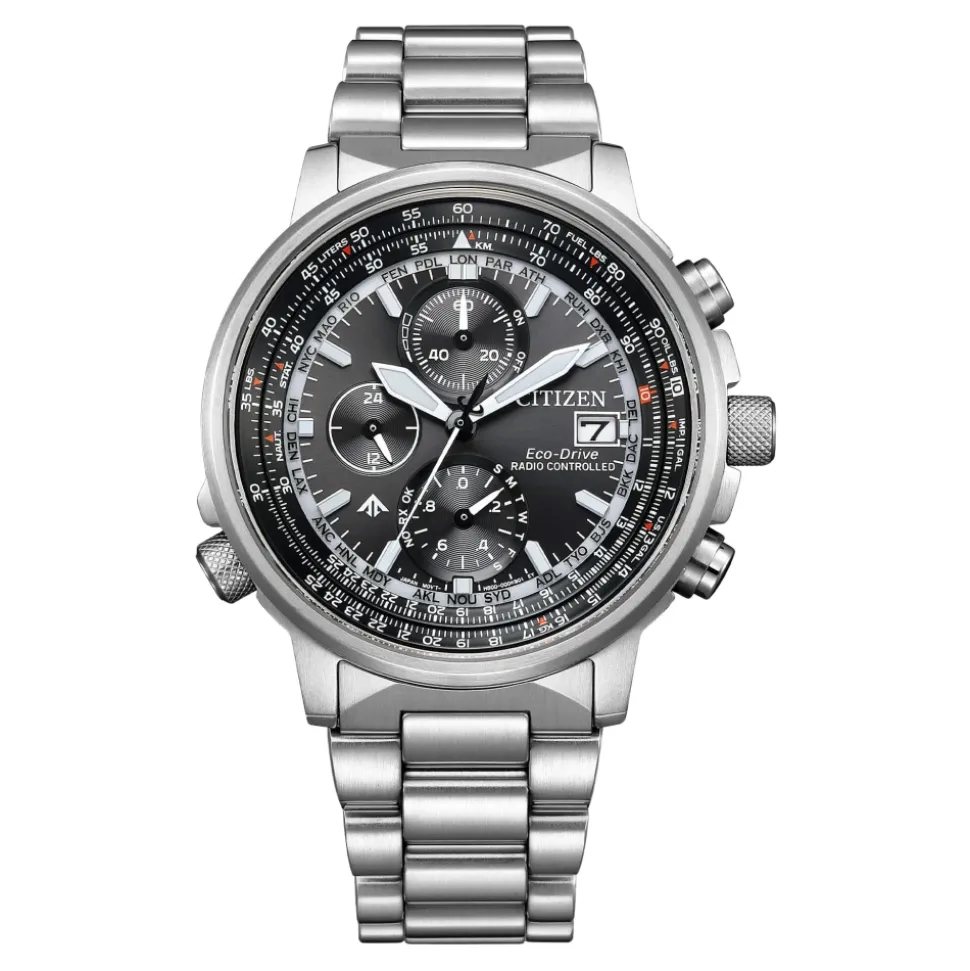 Citizen - AT8300-58E - Crono Pilot Acciaio 41mm
