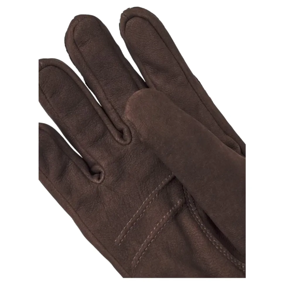 Classico Guanto Invernale Caldo in Pelle di Capra Nubuck