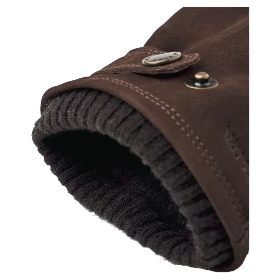 Classico Guanto Invernale Caldo in Pelle di Capra Nubuck