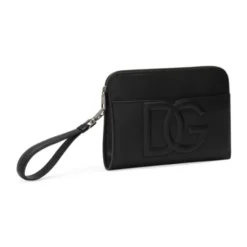 Clutch con Logo Goffrato