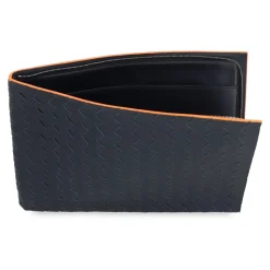 Clutch in pelle con motivo Intrecciato