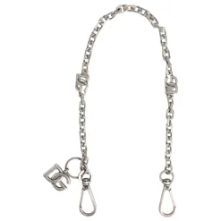 Collana a Catena con Logo DG in Tono Argento