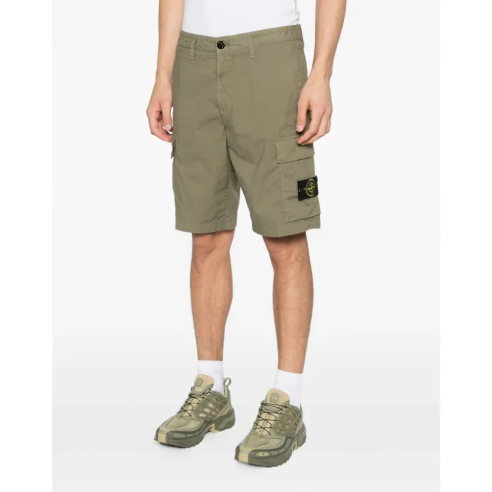 Compass-patch Cargo Shorts
