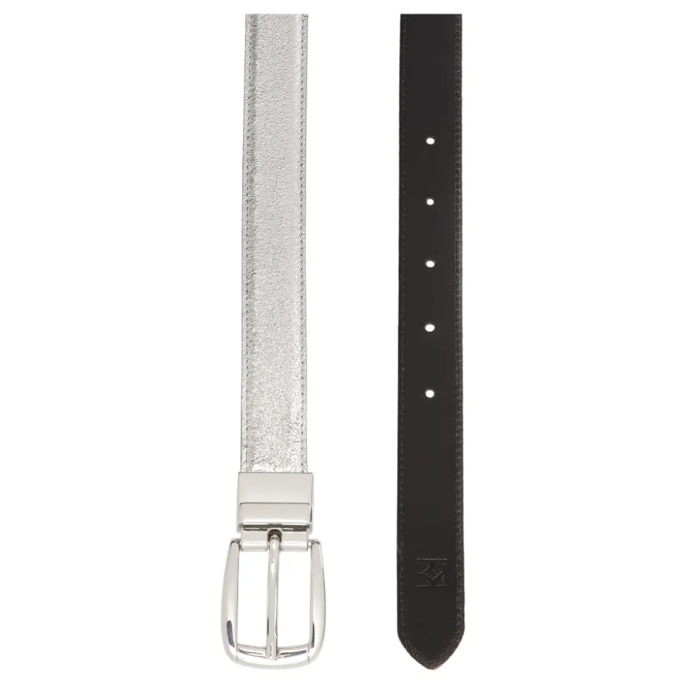 Doppia fascia argento e nera
