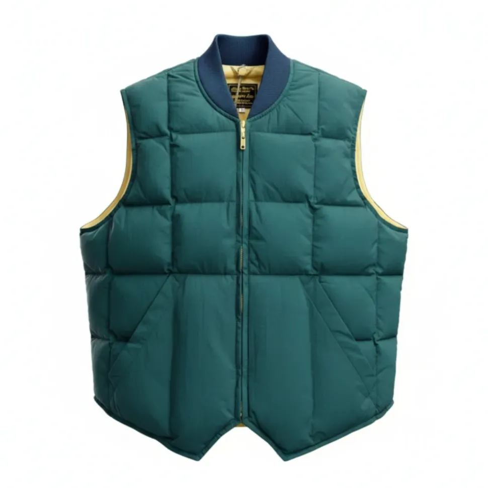 Down Vest Seattle Forest Green Gilet Verde