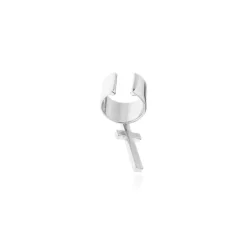 Ear Cuff in ottone con motivo religioso
