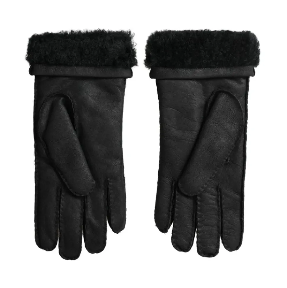 Eleganti Guanti Invernali in Pelle Nera