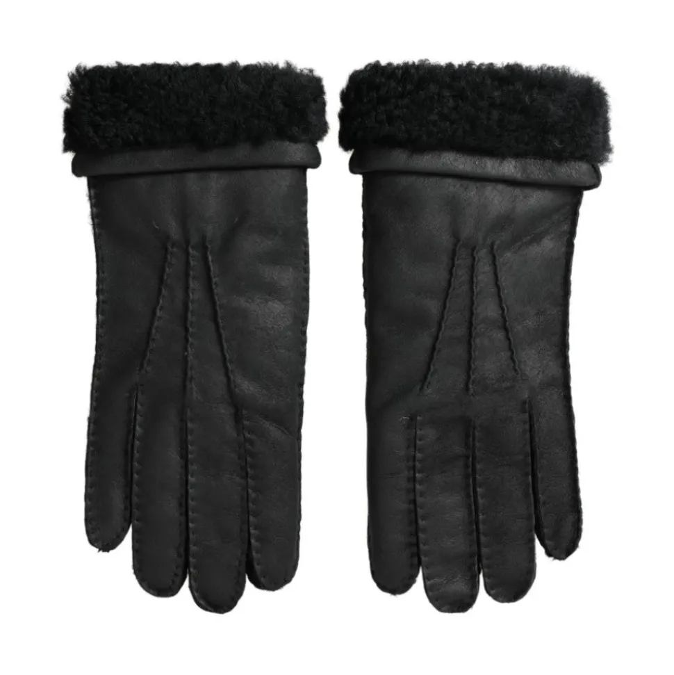 Eleganti Guanti Invernali in Pelle Nera