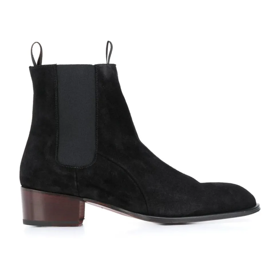 Eleganti Stivaletti Neri in Pelle