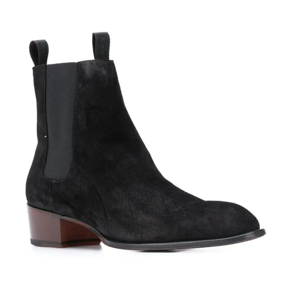 Eleganti Stivaletti Neri in Pelle