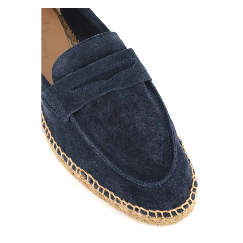 Espadrillas Blu in Camoscio con Maschera
