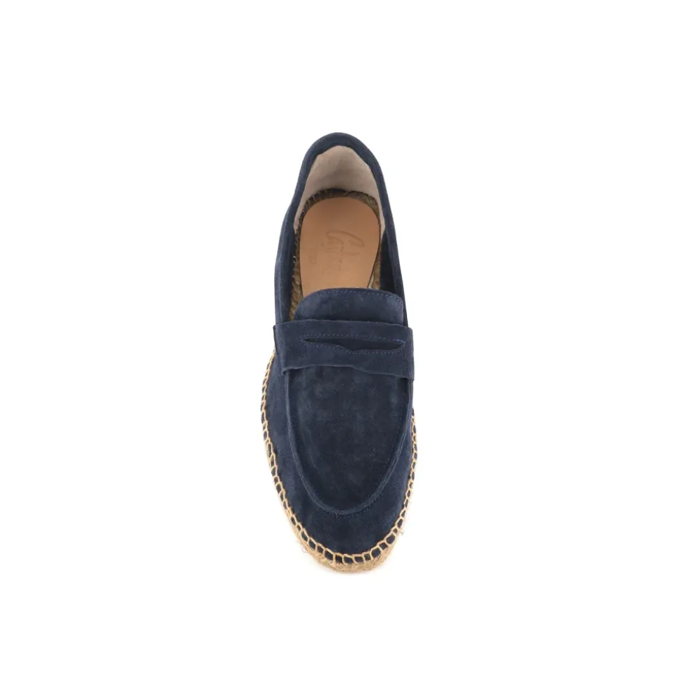 Espadrillas Blu in Camoscio con Maschera