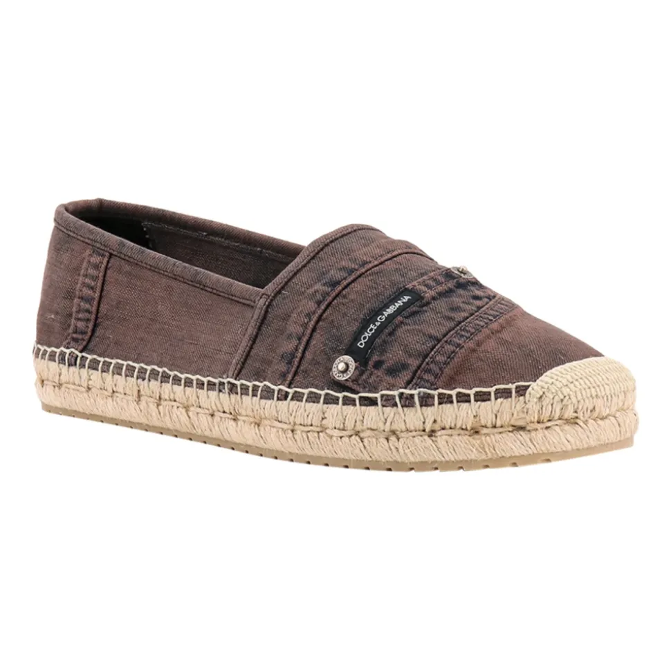 Espadrillas in cotone tinto
