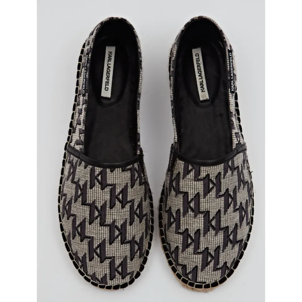 Espadrillas in tela monogrammata