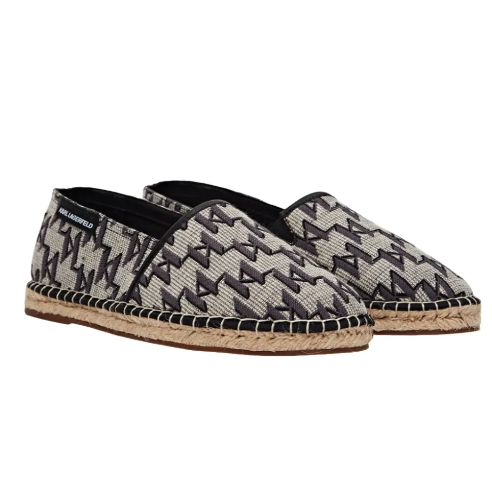 Espadrillas in tela monogrammata