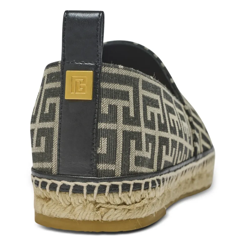 Espadrillas jacquard con monogramma