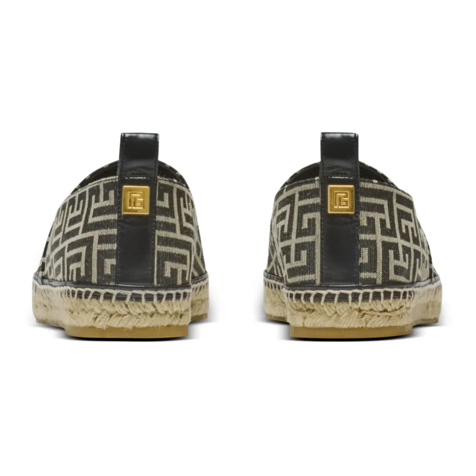 Espadrillas jacquard con monogramma