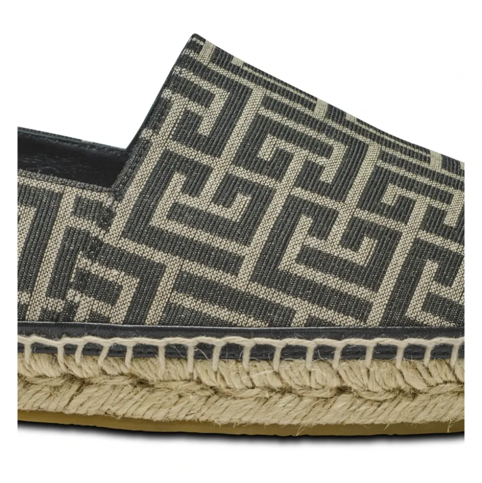 Espadrillas jacquard con monogramma