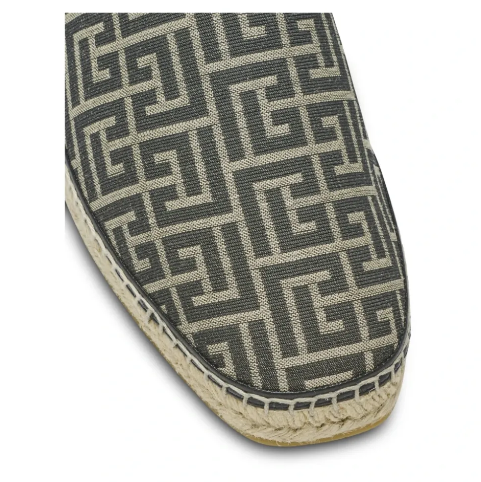 Espadrillas jacquard con monogramma