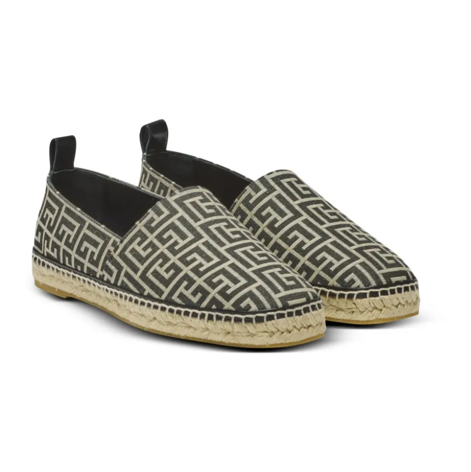 Espadrillas jacquard con monogramma