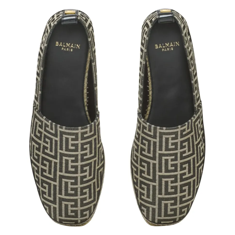 Espadrillas jacquard con monogramma