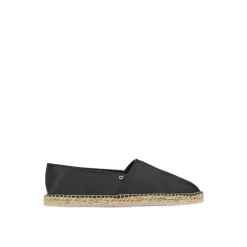 Espadrillas nere con logo Gancini