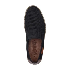 Espadrillas Nere in Tessuto con Lacci