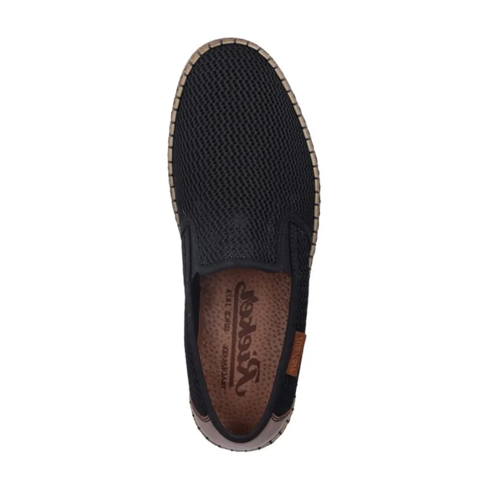 Espadrillas Nere in Tessuto con Lacci