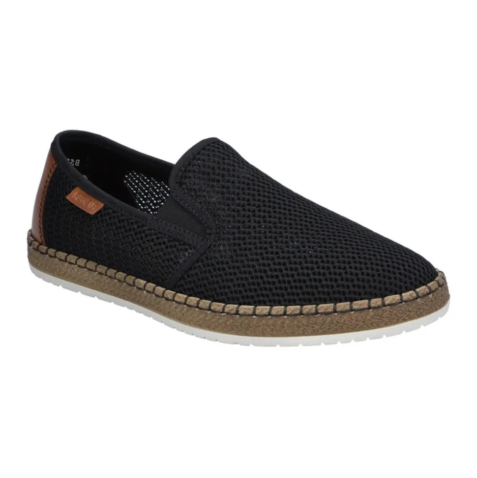 Espadrillas Nere in Tessuto con Lacci