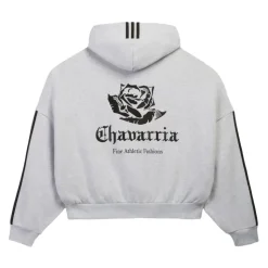 Felpa con cappuccio e zip integrale con logo