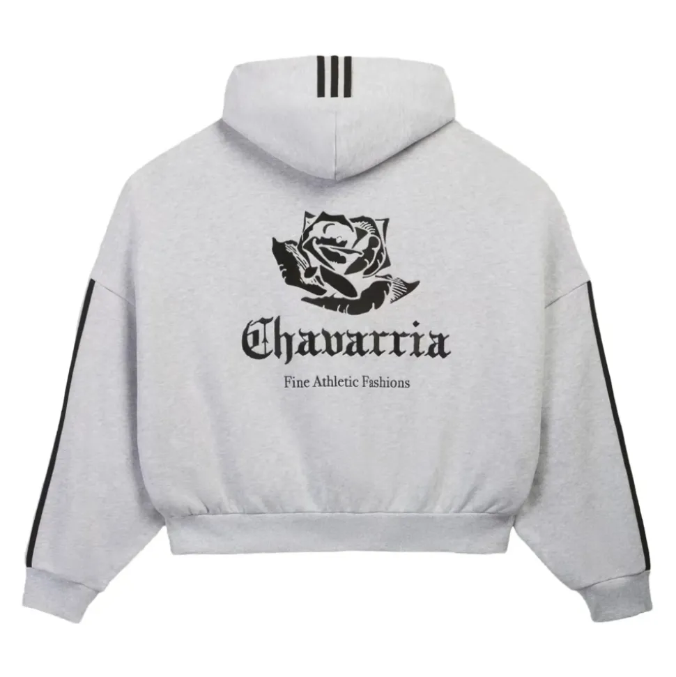 Felpa con cappuccio e zip integrale con logo