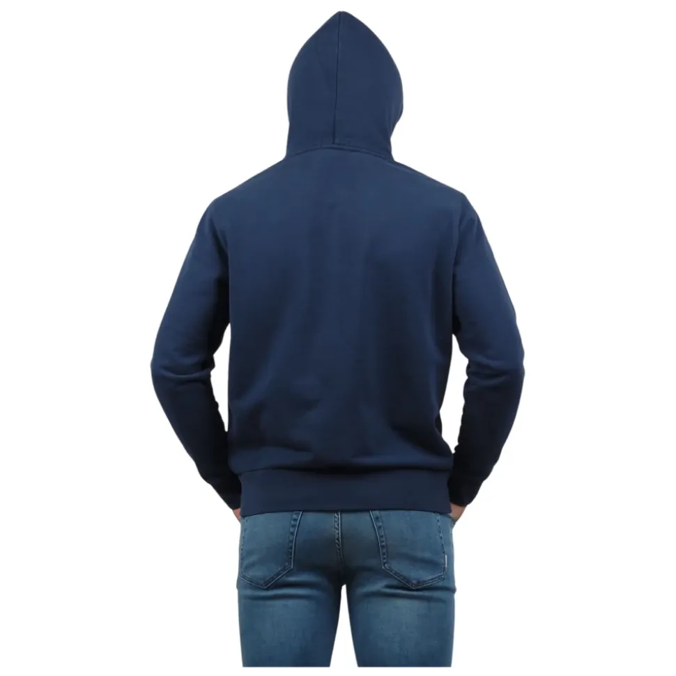 Felpa con Cappuccio Blu