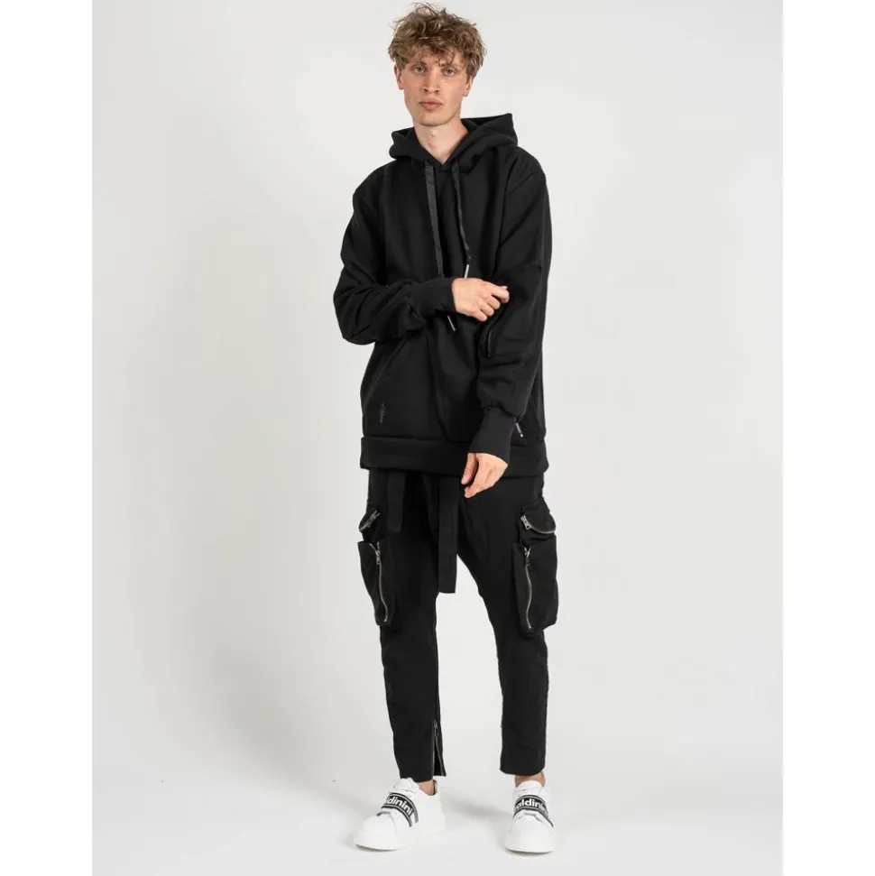 Felpa oversize con cappuccio