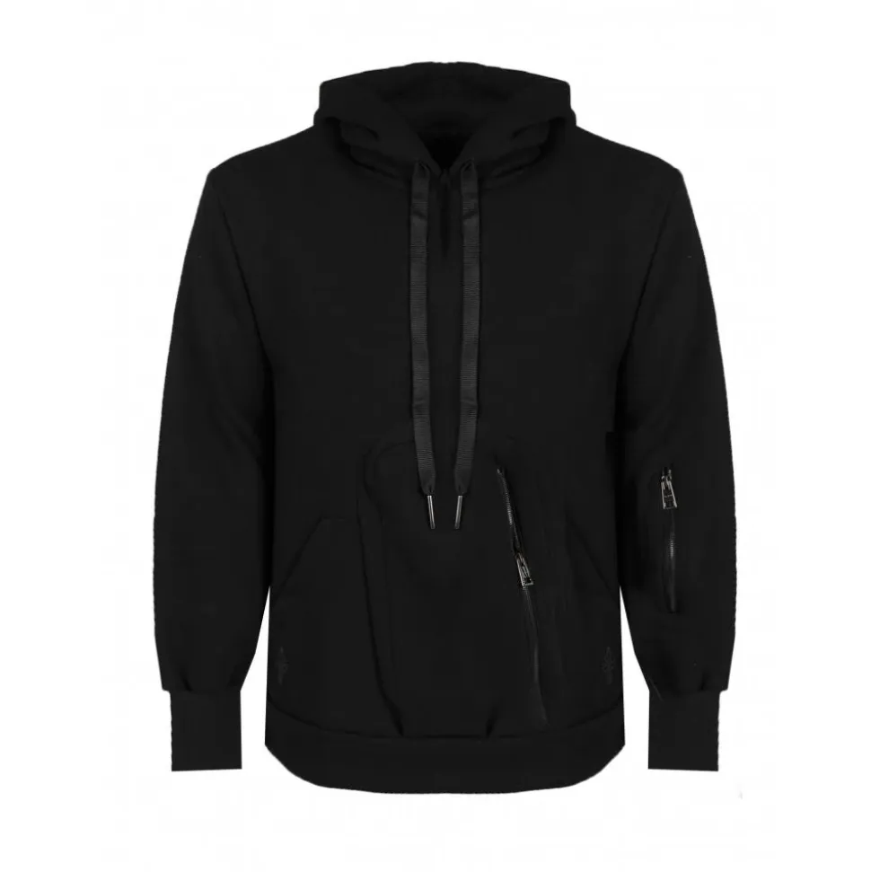 Felpa oversize con cappuccio