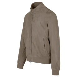 Friz Giubbotto Bomber in Pelle Scamosciata