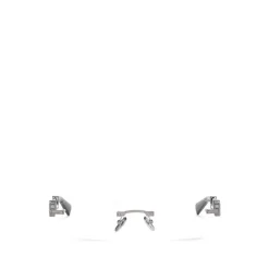 Geometric-frame Rimless Glasses