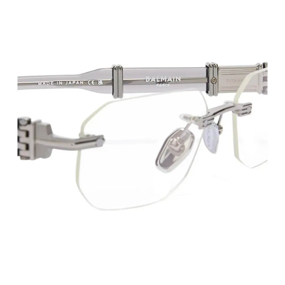 Geometric-frame Rimless Glasses